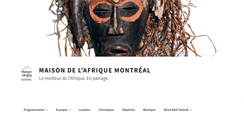 Desktop Screenshot of maisondelafriquemontreal.com