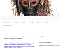 Tablet Screenshot of maisondelafriquemontreal.com
